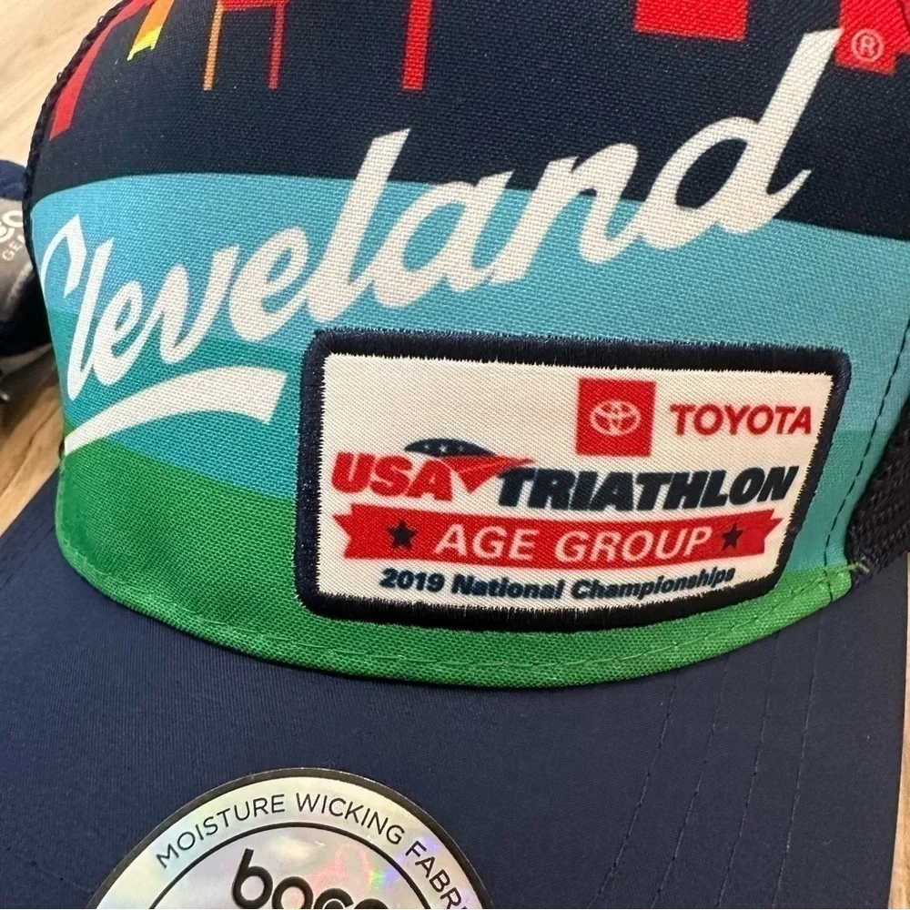 USA Triathlon National Championship Hat Set 2-Pack Performance Running Caps